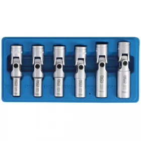   BGS technic Súprava gola hlavíc na žhaviče, kĺbové, šesťhran | 10 mm (3/8") račňa | 8-16 mm | 6 ks (BGS 2990)