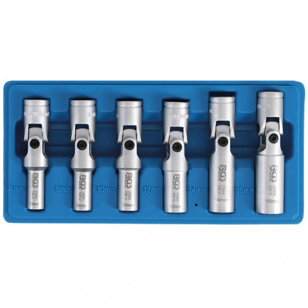 3/8 9 mm Silver BGS 2981 Glow Plug Joint Socket 