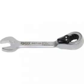   BGS technic Kombinovaný kľúč vidlica-očko s račňou, krátky | 10 mm (BGS 30710)