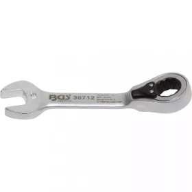   BGS technic Kombinovaný kľúč vidlica-očko s račňou, krátky | 12 mm (BGS 30712)