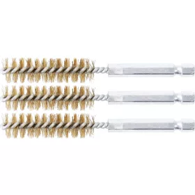   BGS technic Sada mosadzných kartáčov | 13 mm | 6,3 mm (1/4") | 3-dielna (BGS 3078-13-M)