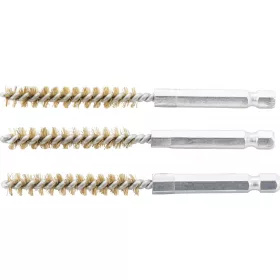   BGS technic Sada mosadzných kartáčov | 8 mm | 6,3 mm (1/4") | 3-dielna (BGS 3078-8-M)