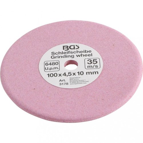 BGS technic Brúsny kotúč ku brúske BGS 3180 | 100 x 4.5 x 10 mm (k reťazom 3/8", 0,404")(BGS 3178)
