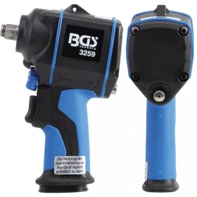   BGS technic Pneumatický rázový uťahovák, 12.5 mm (1/2") uchytenie, max. 949 Nm, 1.3 kg (BGS 3259)