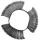BGS technic Drôtená kefa | ohnutý | Ø 103 x 23 x 0,5 mm (3274-1-2)