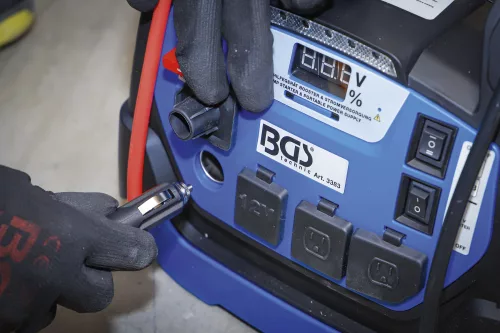 BGS technic Multifunkčné pomocné štartovacie zariadenie a mobilné elektrické napájanie | 5 v 1 | 18 Ah (BGS 3383)