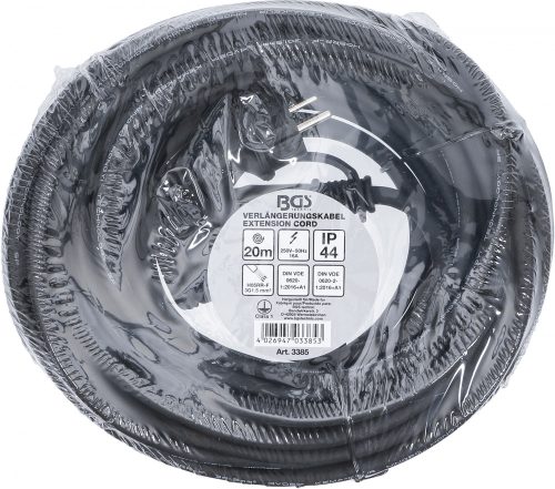 BGS technic Prodlžovací kábel | 20 m | 3 x 1,5 mm² | IP 44 (BGS 3385)