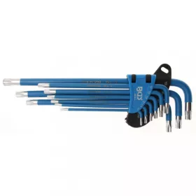   BGS technic Súprava imbusových kľúčov tvaru L | T-Star (pre Torx)/T-Star s dierou (pre Torx) T10 - T50 | 9 ks (BGS 35105)