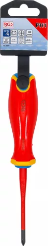 BGS technic Skrutkovač VDE | extra tenký tip | Krížová drážka PH1 (35859)