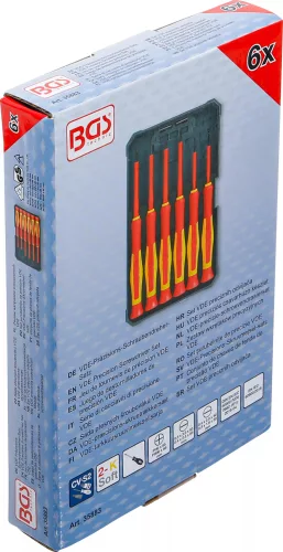 BGS technic Sada presných skrutkovačov VDE | 6 ks. (35883)