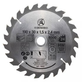   BGS DIY Pílový kotúč s karbidovými zubami | Ø 190 x 30 x 2.5 mm | 24 zubov (BGS 3952)