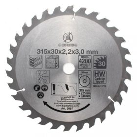   BGS DIY Pílový kotúč s karbidovými zubami | Ø 315 x 30 x 3.0 mm | 30 zubov (BGS 3957)