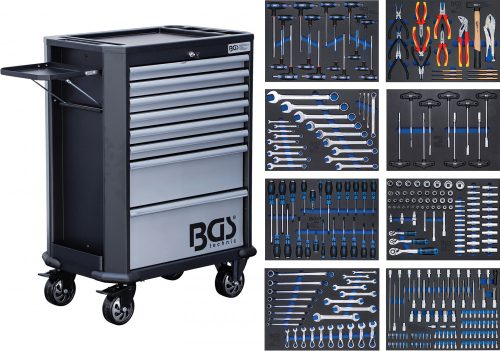 BGS technic Dielenský vozík | 8 zásuviek | s 299 nástrojmi (BGS 4007)