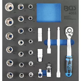   BGS technic Podnos na náradie 2/3: Gola súprava 12.5 mm (1/2 ") | 27 ks (BGS 4053)
