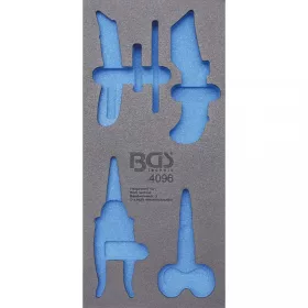   BGS technic Podnos na náradie 1/3: prázdny, pre položku BGS 4096 (BGS 4096-1)