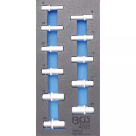   BGS technic Podnos na náradie 1/3: Súprava gola hlavíc | dlhé | palcové veľkosti | na 3/8" račňu | 11 ks (BGS 4099)