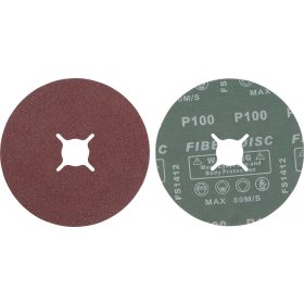   BGS technic Sada fíbrových brúsnych kotúčov | zrnitosť 100 | oxid hlinitý | 10-dielna (BGS 42028)