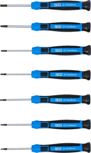 BGS technic sada špeciálnych skrutkovačov Torx T-profil, 7 ks (4880)
