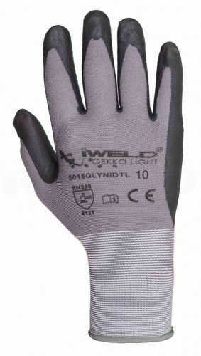 IWELD Gekko Light Lycra/nylon, nitrilové chrániče bodiek na dlani. 10 (5015GLYNIDTL10)