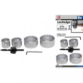   BGS DIY Súprava vykružovačov | Ø 32 - 54 mm | 6 ks (BGS 50310)