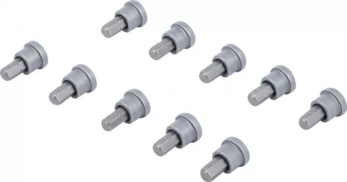 BGS DIY Sada bitov s hlbokým dorazom | pre sádrokartonové dosky | pohon vonkajší šesťhran 6,3 mm (1/4") | krížová drážka PH2 | 10-dielna (BGS 50408)