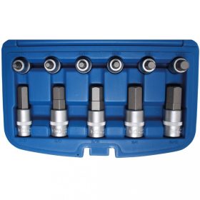   BGS technic Súprava hlavica-bit, 12.5 mm (1/2") uchytenie, šesťhran (imbus), palcové veľkosti 7/32" - 7/8" | 12 ks (BGS 5053)