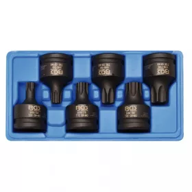   BGS technic Súprava rázových hlavíc | 20 mm (3/4") uchytenie | T-Star (pre Torx) T55 - T100 (BGS 5055)