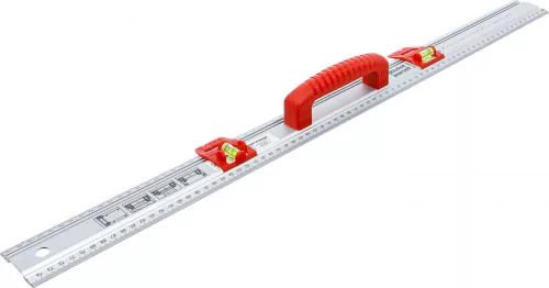BGS DIY Rezacie a značkovacie pravítko, s rukoväťou a vodováhou, 750 mm (BGS 50866)