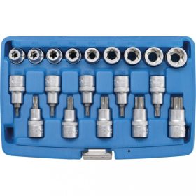   BGS technic Súprava nástrčných hlavíc / bitov | 12.5 mm (1/2") uchytenie | E-Star / T-Star (pre Torx) | 19 ks (BGS 5100)