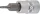 BGS technic Nástrčná hlavica | 6,3 mm (1/4") | vnútorný šesťhran s otvorom 2 mm (BGS 5156-2)