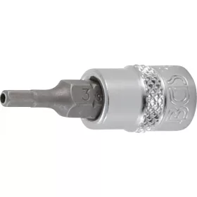   BGS technic Nástrčná hlavica | 6,3 mm (1/4") | vnútorný šesťhran s otvorom 3 mm (BGS 5156-3)