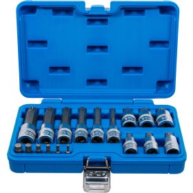   BGS technic Sada nástrčných hlavíc | 6,3 mm (1/4") / 12,5 mm (1/2") | vnútorný tisíchran (pre XZN) | 18-dielna (BGS 5172)
