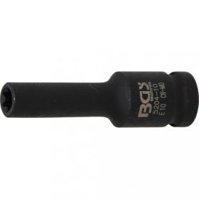   BGS technic Rázová hlavica E-Typ, dlhá | 12.5 mm (1/2") uchytenie | E10 (BGS 5204-10)