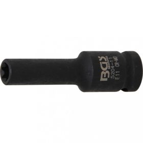   BGS technic Rázová hlavica E-Typ, dlhá | 12.5 mm (1/2") uchytenie | E11 (BGS 5204-11)