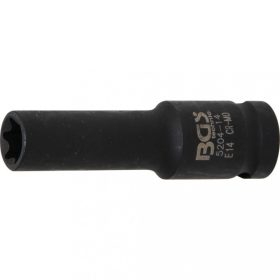   BGS technic Rázová hlavica E-Typ, dlhá | 12.5 mm (1/2") uchytenie | E14 (BGS 5204-14)