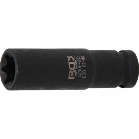   BGS technic Rázová hlavica E-Typ, dlhá | 12.5 mm (1/2") uchytenie | E20 (BGS 5204-20)