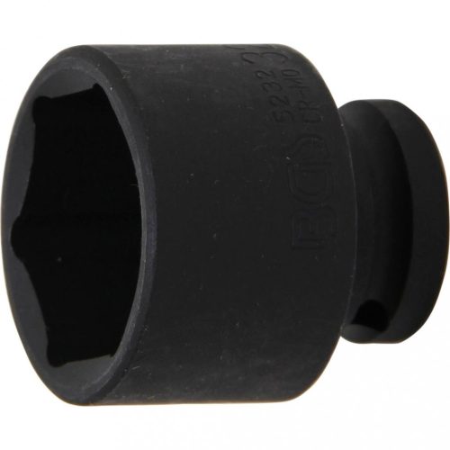 BGS technic Rázová hlavica, Šesťhran | 12.5 mm (1/2") uchytenie | 32 mm (BGS 5232)