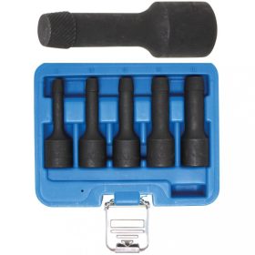   BGS technic Súprava špeciálnych nástrčných hlavíc / hlavíc pre povolenie poškodených skrutiek | 12,5 mm (1/2") | 8 - 16 mm | 5 ks (BGS 5261)