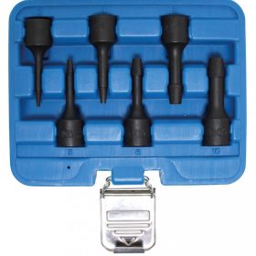   BGS technic Súprava špeciálnych nástrčných hlavíc / hlavíc pre povolenie poškodených skrutiek | 10 mm (3/8") uchytenie | 2 - 10 mm | 6 ks (BGS 5281)