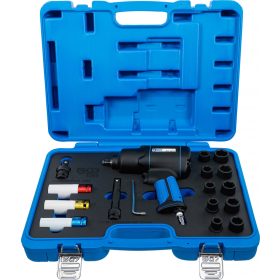   BGS technic Sada pneumatického rázového uťahováka a nástrčného kľúča | 12,5 mm (1/2") | 1200 Nm |16-dielna (BGS 5295)