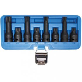   BGS technic Súprava - Rázová hlavica-bit | 12.5 mm (1/2") uchytenie | Spline (pre XZN) | 8 ks (BGS 5381)