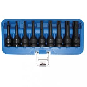   BGS technic Súprava - Rázová hlavica-bit | 12.5 mm (1/2") uchytenie | T-Star (pre Torx) T20 – T70 | 9 ks (BGS 5480)