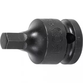   BGS technic Rázová nástrčná hlavica-bit | 12.5 mm (1/2") uchytenie | vnútorný šesťhran 9 mm (BGS 5485-9)