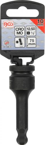 BGS technic Silová nástrčná hlavica | dĺžka 75 mm | 12,5 mm (1/2") | vnútorný šesťhran s okrúhlou hlavou 10 mm (BGS 5488-10)