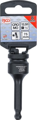 BGS technic Silová nástrčná hlavica | dĺžka 75 mm | 12,5 mm (1/2") | vnútorný šesťhran s okrúhlou hlavou 8 mm (BGS 5488-8)