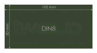 IWELD Ochranné sklo DIN 8 50x105mm (548950100008)