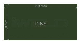 IWELD Ochranné sklo DIN 9 50x105mm (548950100009)