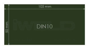 IWELD Ochranné sklo DIN10 50x105mm (548950100010)