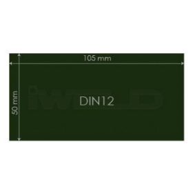 IWELD Ochranné sklo DIN12 50x105mm (548950100012)