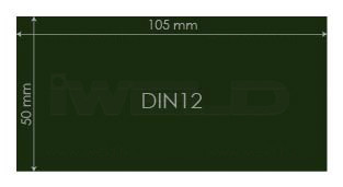 IWELD Ochranné sklo DIN12 50x105mm (548950100012)